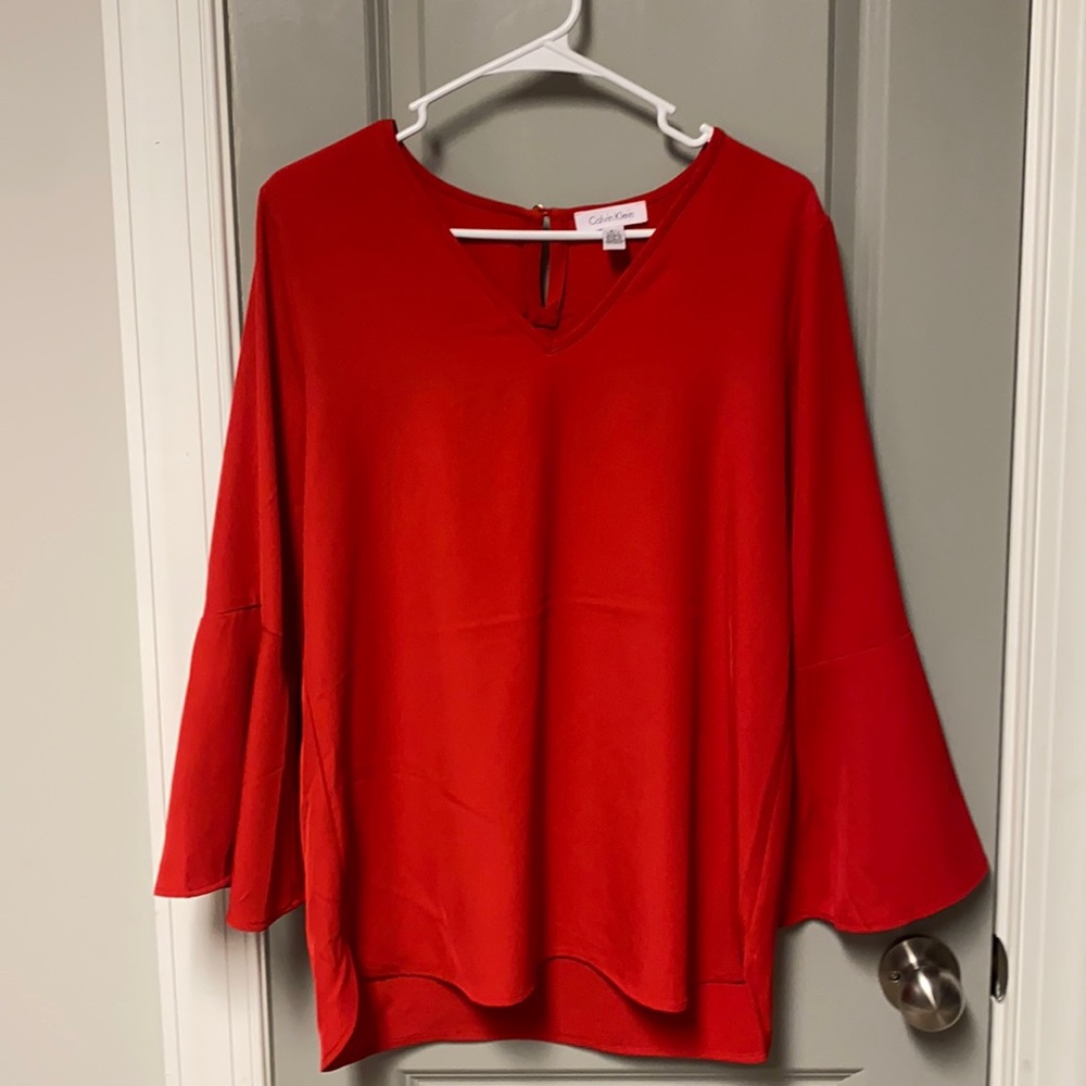 Red blouse